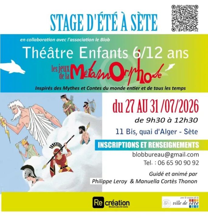 Stage de théâtre - Les jeux de la métamorphose