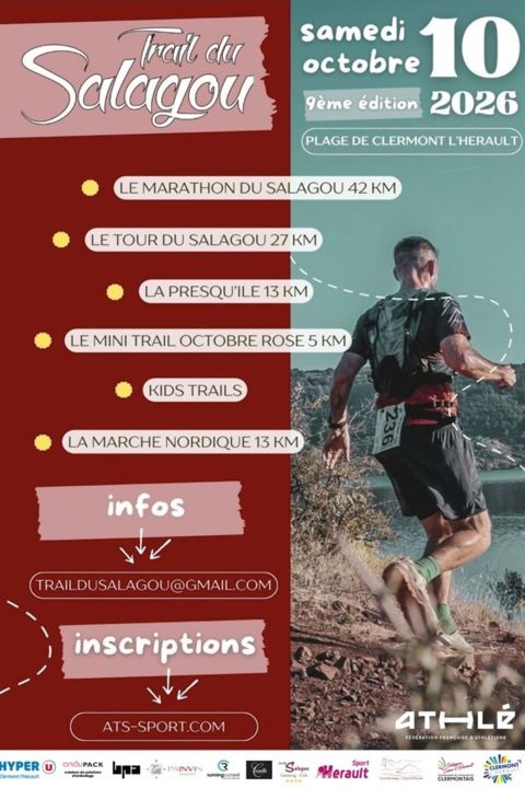 affiche trail du Salagou