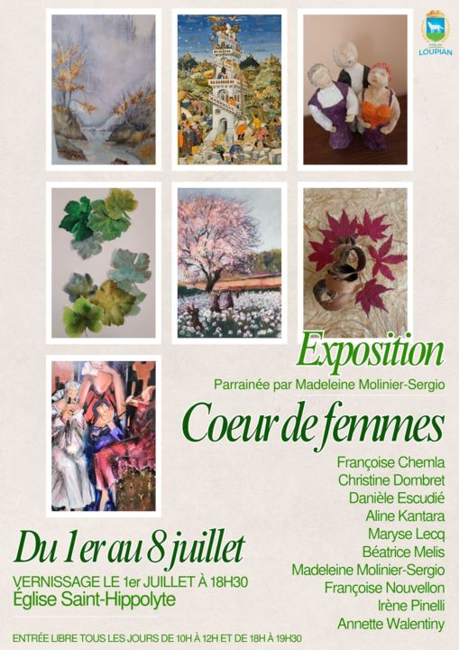 EXPOSITION ARTISTIQUE : CŒUR DE FEMMES
