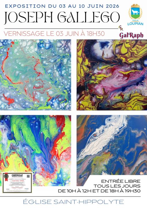 EXPOSITION ARTISTIQUE DES ŒUVRES DE JOSEPH GALLEGO