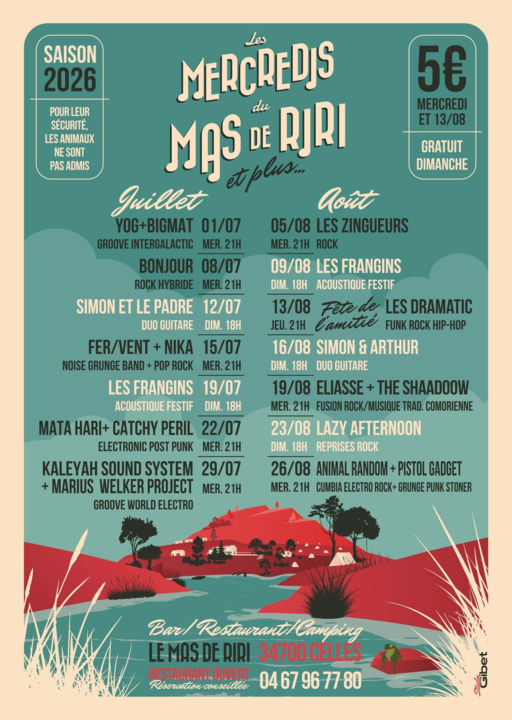 Les mercredis et plus du mas de Riri
