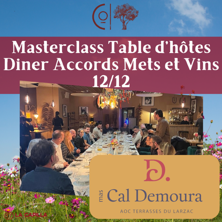 Masterclass Table d’hôtes Diner Accords Mets et Vins - 2