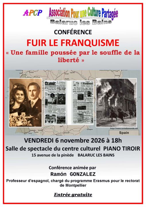 Conférence fuir le franquisme