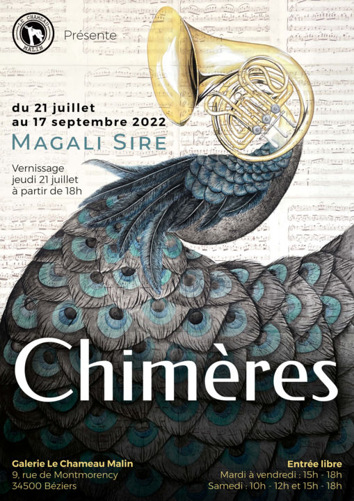 2022- 21 juillet au 17 sept expo Magali Sire CHIMERES
