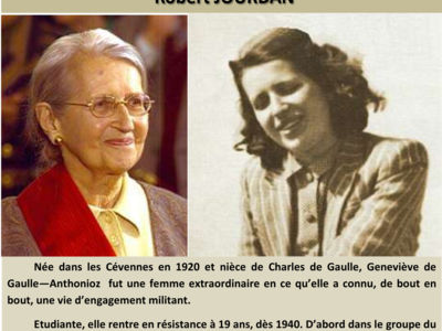 CONFÉRENCE CERM "GENEVIÈVE DE GAULLE - ANTHONIOZ" Le 30 sept 2024