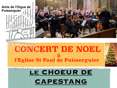 CONCERT DE NOËL - CHOEUR DE CAPESTANG Le 7 déc 2024