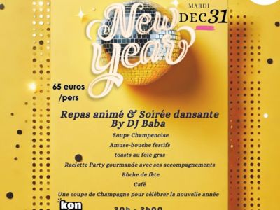 SOIRÉE DU NOUVEL AN CHEZ KONVIVIO Le 31 déc 2024