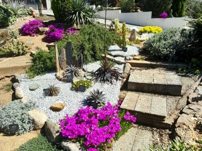 Jardin en fleurs