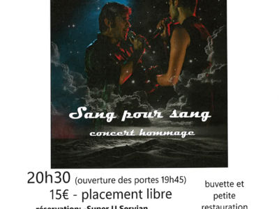 CONCERT HOMMAGE À REGIS BLANC Le 1 fév 2025