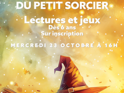 ATELIER DU PETIT SORCIER Le 23 oct 2024