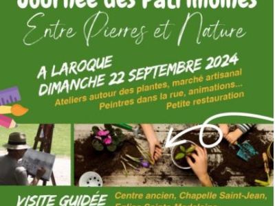 Journées des patrimoines Le 22 sept 2024