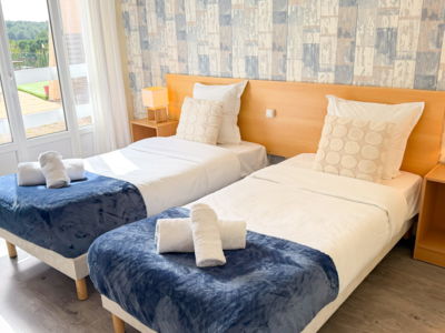 Hôtel Les Rocailles à Montagnac - Chambre twin confort_9