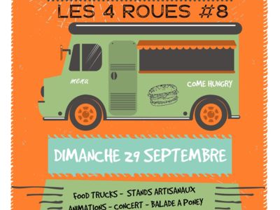 FESTIVAL FOOD TRUCK "LES 4 ROUES" - EDITION AUTOMNE Le 29 sept 2024