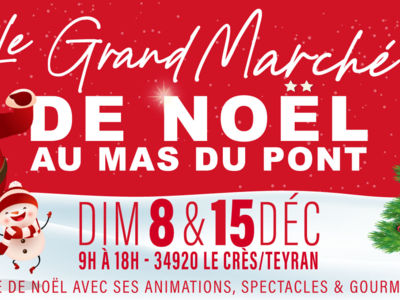 GRAND MARCHÉ DE NOËL AU MAS DU PONT Le 15 déc 2024