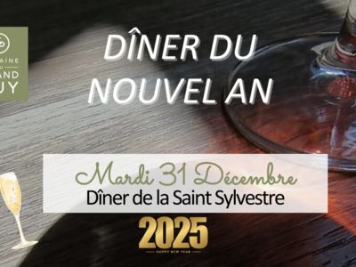 DÎNER DU NOUVEL AN AU DOMAINE DU GRAND PUY Le 31 déc 2024