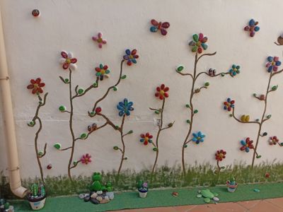 Mur cour intérieure
