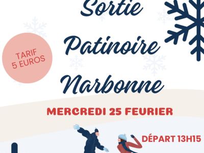 Affiche Poster Hiver Événement Patinoire Vacances Publicité - 1