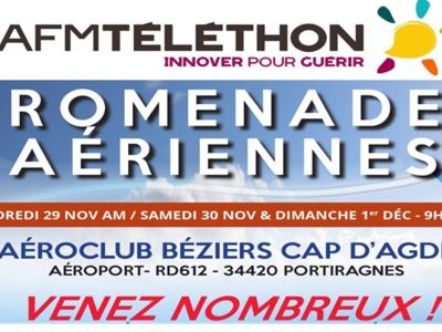 PROMENADES AERIENNES -TELETHON 2024 Du 29 nov au 1 déc 2024