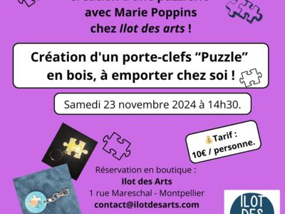 ATELIER PORTE-CLEFS - ILOT DES ARTS Le 23 nov 2024