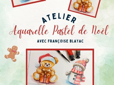 ATELIER AQUARELLE PASTEL DE NOËL- MÉDIATHÈQUE Le 14 déc 2024