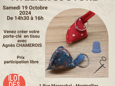 ATELIER COUTURE - ILOT DES ARTS Le 19 oct 2024