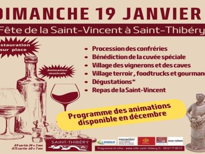 FÊTE DE LA SAINT VINCENT Le 19 janv 2025