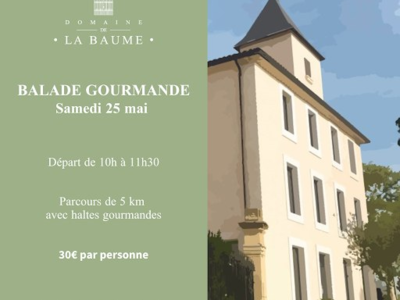 BALADE GOURMANDE - DOMAINE DE LA BAUME Le 25 mai 2024