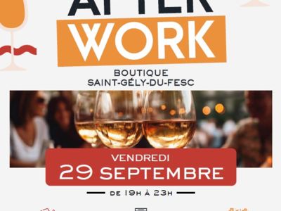 AFTERWORK - CAVE COOPÉRATIVE Le 29 sept 2024