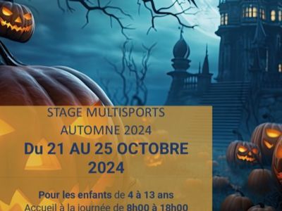 STAGE MULTIACTIVITÉS: HALLOWEEN Du 21 au 25 oct 2024