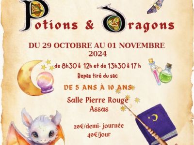 STAGE DE LOISIRS CRÉATIFS "POTIONS & DRAGONS