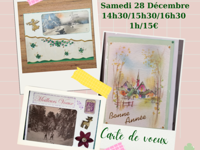 Carte De Voeux Scrapbooking 6- Ilot des Arts