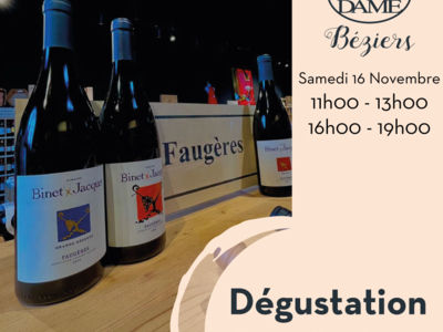 DEGUSTATION DES VINS DU DOMAINE BINET-JACQUET Le 16 nov 2024