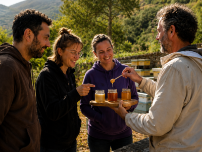 Dégustation de miel dans les Cévennes