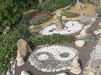 Partie de l'espace Zen...Ying et Yang