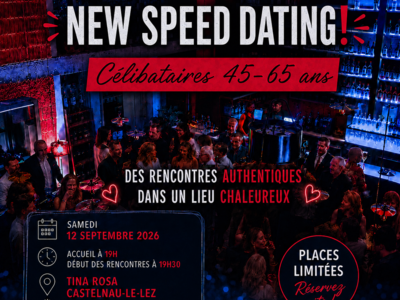 Flyer soirée speed dating MONTPELLIER EN FETE 12 septembre