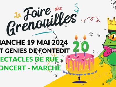 20ÈME FOIRE DES GRENOUILLES Le 19 mai 2024