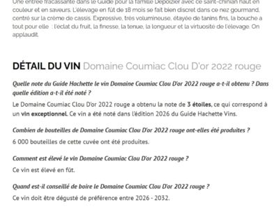 HACHETTE 2026 CLOU D'OR