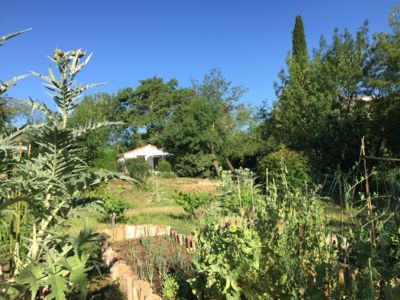 CHAMBRE INDEPENDANTE VUE DU POTAGER