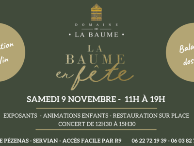 DOMAINE LA BAUME- LA BAUME EN FÊTE-SERVIAN Le 9 nov 2024