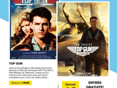 CINEMA ET PETITE RESTAURATION - SOIREE TOP GUN - TOM CRUISE TOUTE... Le 16 nov 2024