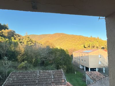 Photo de la montagne vue des chambres