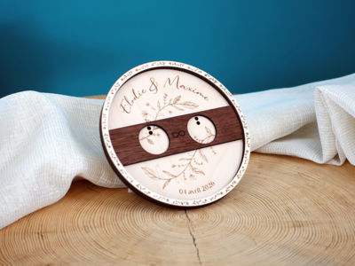 Porte alliances en bois