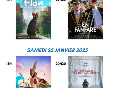 CINÉMA Du 11 au 25 janv 2025