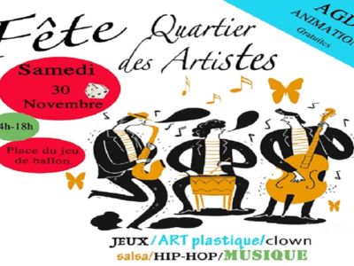 FÊTE QUARTIER DES ARTISTES Le 30 nov 2024