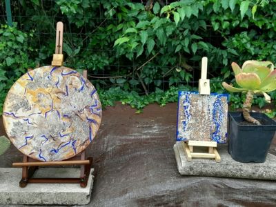Rendez-vous aux jardins 2025.... exposition peintures et sculptures (Muriel Lecointe)