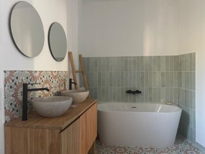 Salle de bain de la Butterfly room