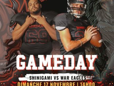 GAME DAY- SHINIGAMI VS WAR EAGLES- VILLENEUVE LES BÉZIERS Le 17 nov 2024