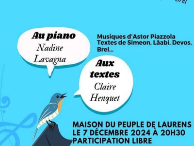 SOIRÉE POÉSIE ET MUSIQUE Le 7 déc 2024