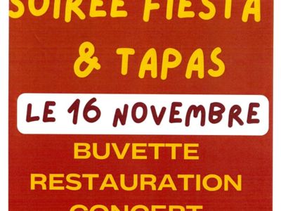 SOIRÉE TAPAS Le 16 nov 2024