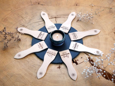 Spatules à raclette gravées avec phrases humoristiques